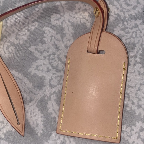 Authentic Louis Vuitton Vachetta Leather Luggage Tag - Picture 3 of 3